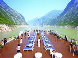 长江三峡星际领航号游轮阳光甲板