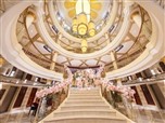 长江三峡长江奇迹号游轮大堂与前台