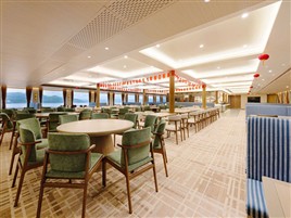 长江三峡长江如歌号游轮云芈阁VIP餐厅