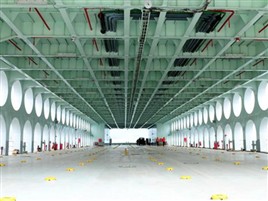 长江三峡新高湖游轮停车库